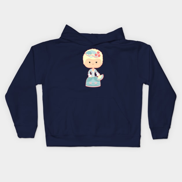 Marie Antoinette Kids Hoodie by sombrasblancas